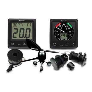 RAYMARINE i50 Tridata &amp; i60 vind pakke Med givere for vind, fart og dybde