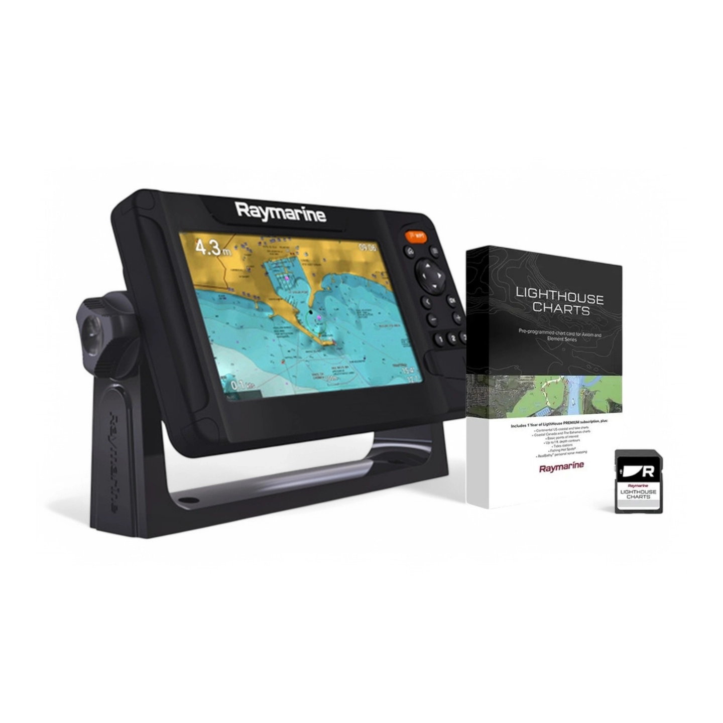 RAYMARINE Element 7S Kartplotter/EKko Nord Europa LightHouse kart