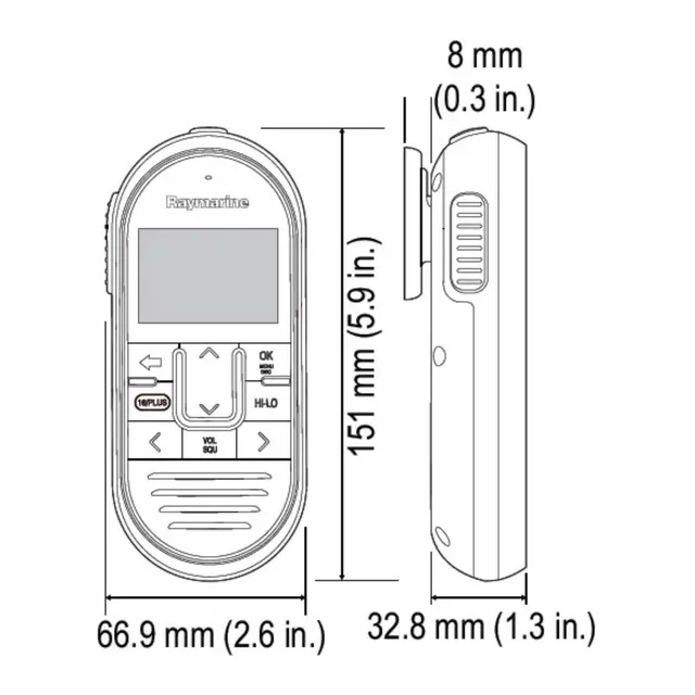 RAYMARINE 60, 70 & 90 Raymic mikrofon 
