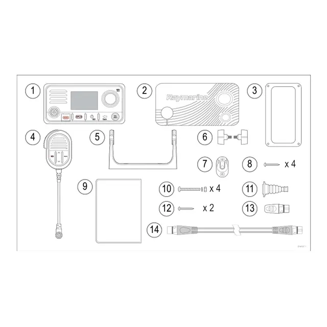 RAYMARINE Ray63 VHF med int. GPS mottaker 