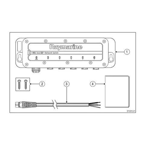 RAYMARINE HS5-SeaTalkHS Nettverk Switch Med 5 stk RayNet tilkoblinger 