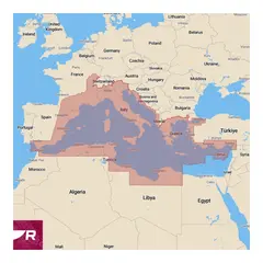 RAYMARINE LightHouse GEN2 Middelhavet Kart ferdig på brikke