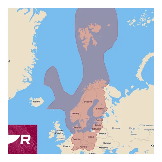 RAYMARINE Lighthouse GEN2 Ferdig kart på brikke 