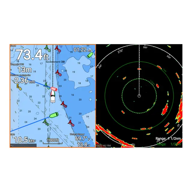 RAYMARINE Element 12S Kartplotter/Ekko 12" - CHIRP - WiFi - u/svinger - u/kart 