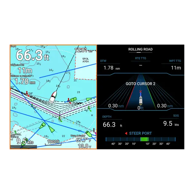RAYMARINE Element 12S Kartplotter/Ekko 12" - CHIRP - WiFi - u/svinger - u/kart 