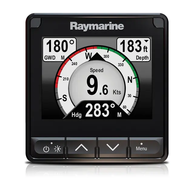 RAYMARINE i70s Startpakke m/ ITC-5 boks Med giver for både vind, dybde, fart 