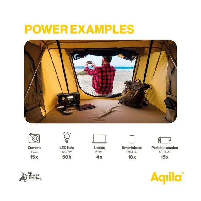 AQIILA Powerbird Power Station S300 Bærbar strømforsyning 300w/294Wh 