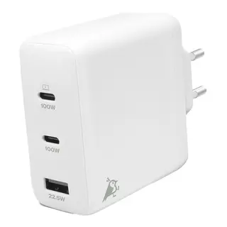 AQIILA Chargebird W4 120w 2xUSB-C/USB-A Vegglader - Hurtiglader