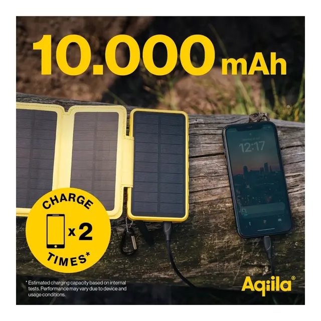 AQIILA Powerbird Bs10 Solar Powerbank 10k mAh 
