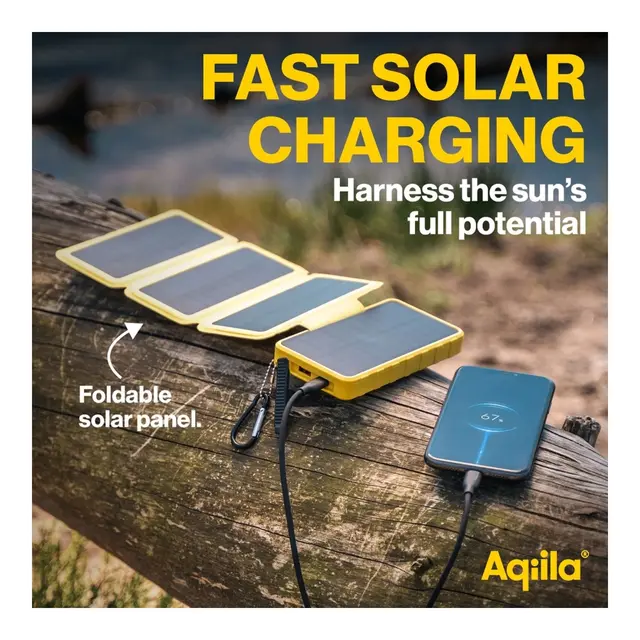 AQIILA Powerbird Bs10 Solar Powerbank 10k mAh 