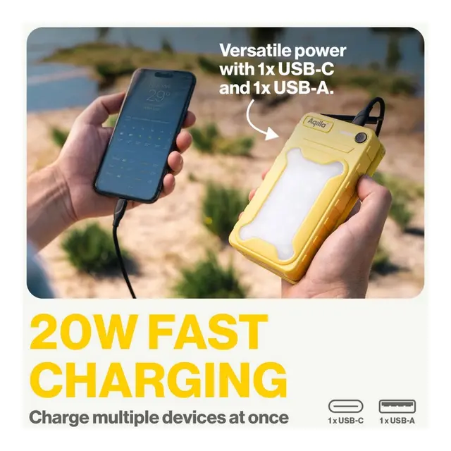AQIILA Powerbird Bs10 Solar Powerbank 10k mAh 