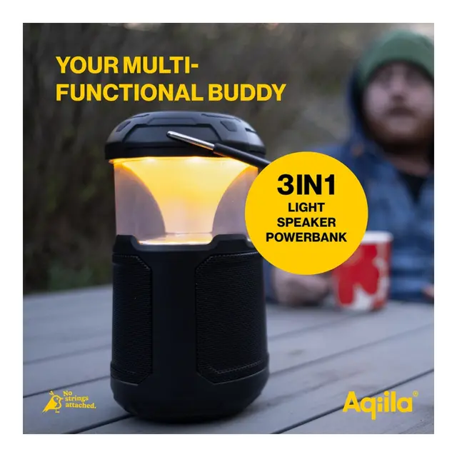 AQIILA Soundbird B10 - 3 i 1 Lantern -  Høyttaler - Powerbank 