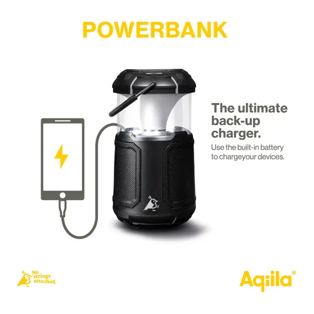 AQIILA Soundbird B10 - 3 i 1 Lantern -  Høyttaler - Powerbank 