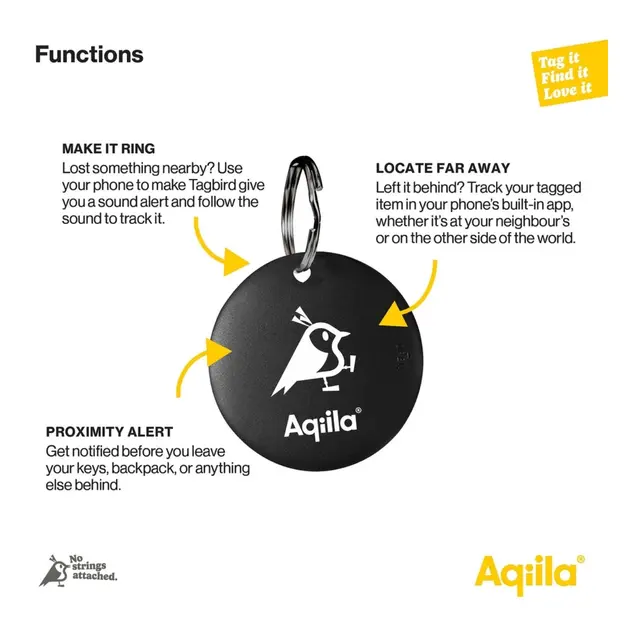 AQIILA Tagbird 4-pack Sporingsbrikke GPS sporingsenhet 