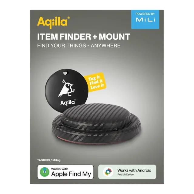 AQIILA Tagbird Sporingsbrikke Med monteringsbrikke - GPS sporingsenhet 