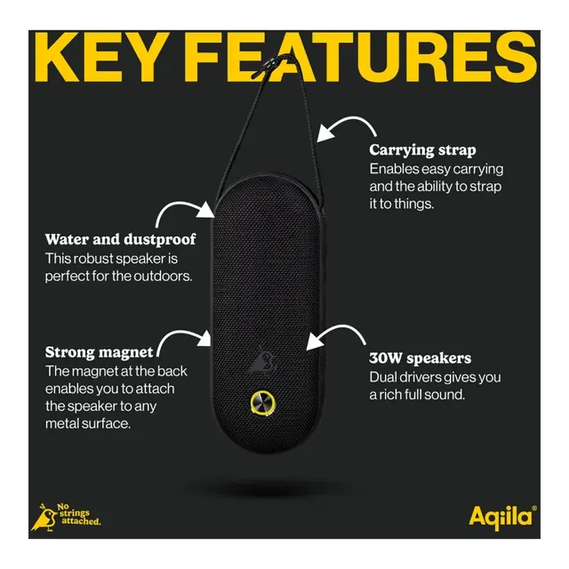 AQIILA Soundbird CM Portable Speaker - bærbar høyttaler 