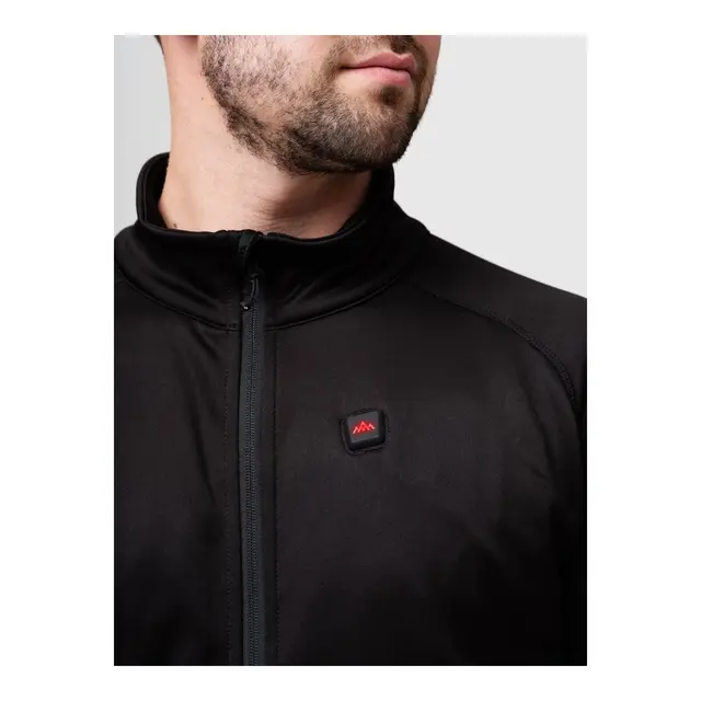 Heatx Heated Fleece Sweater Mens L Black - Batteri varmejakke 