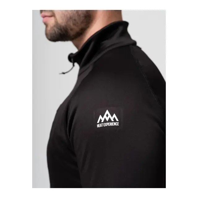 Heatx Heated Fleece Sweater Mens XXL Black - Batteri varmejakke 