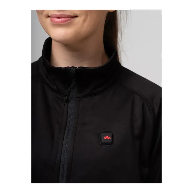 Heatx Heated Fleece Sweater Womens L Black 