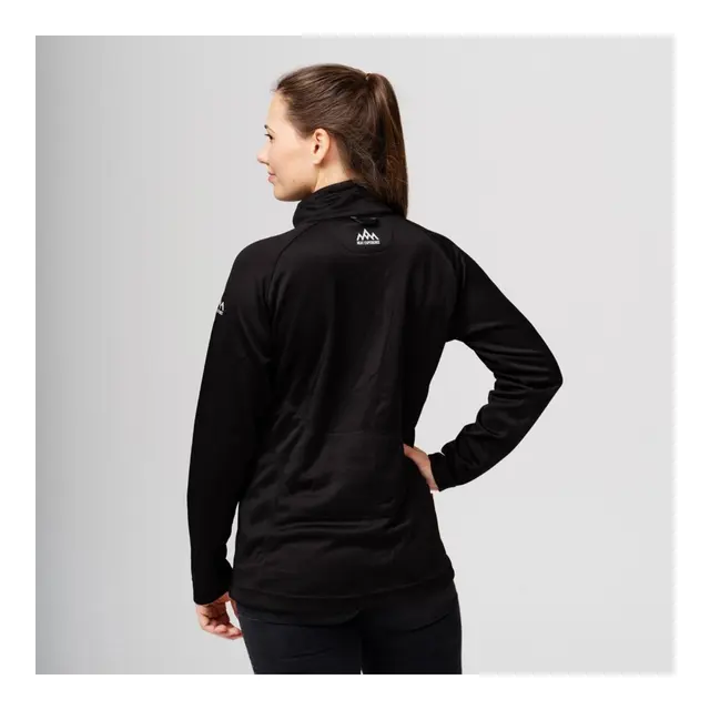 Heatx Heated Fleece Sweater Womens L Black 