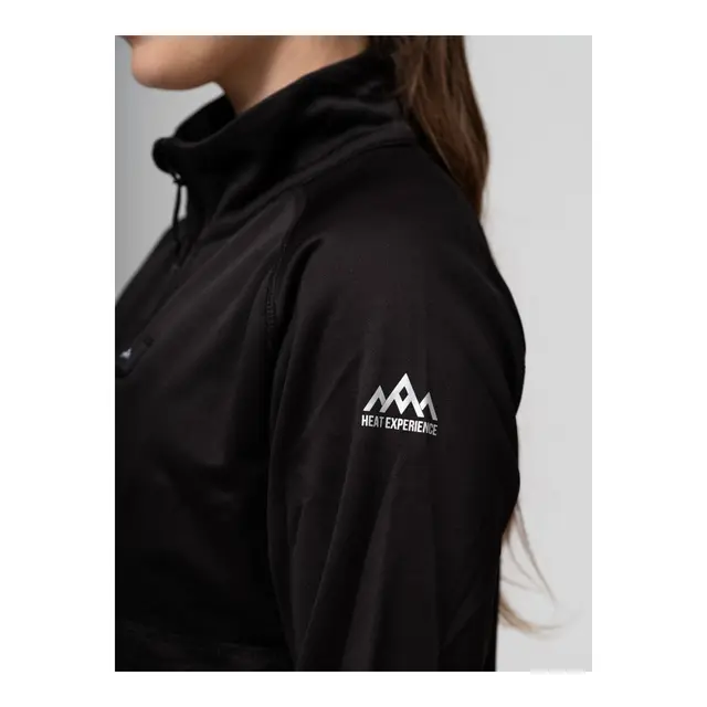 Heatx Heated Fleece Sweater Womens M Black 