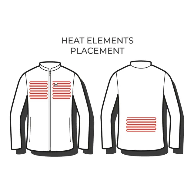 Heatx Heated Fleece Sweater Womens XL Black 