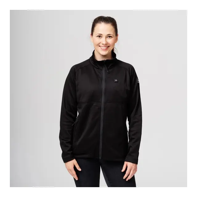 Heatx Heated Fleece Sweater Womens XS Black 