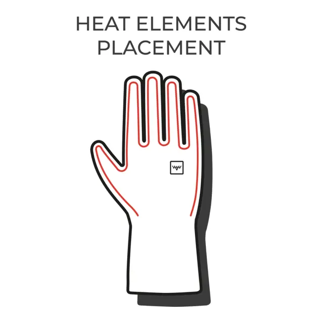 HeatX Heated Everyday Gloves L Black - Varme hansker - Batteri 