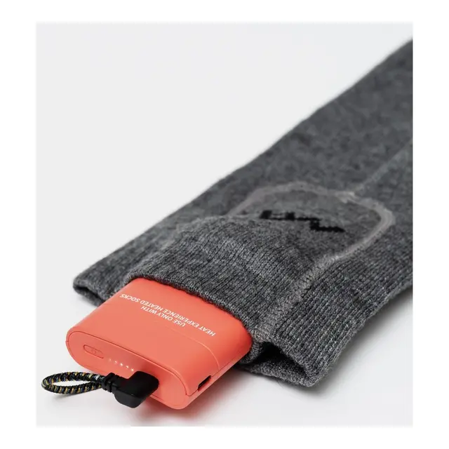 HeatX Heated Everyday Socks V2 43-45 - Krem- batteri og fjernkontroll 