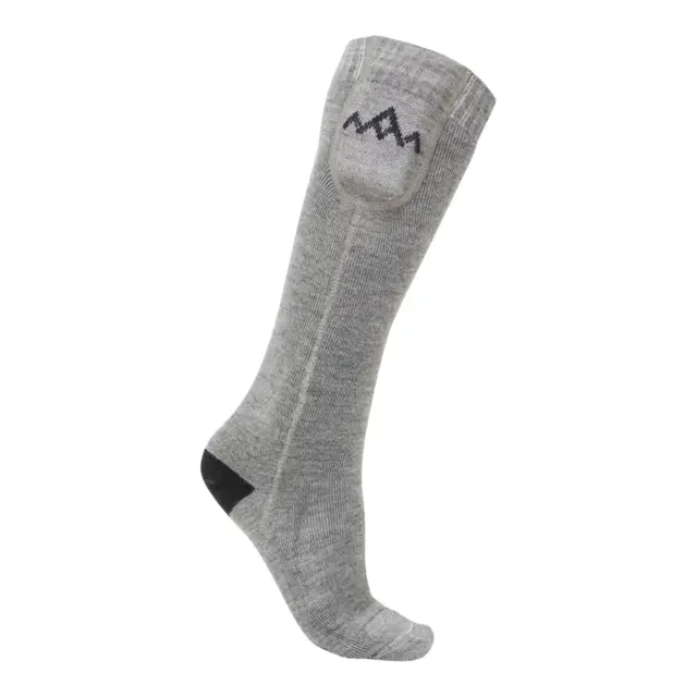 HeatX Heated Everyday Socks V2 40-42 - Grå - batteri og fjernkontroll 