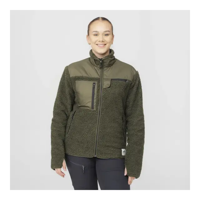 HeatX Heated Pile Fleece Unisex L Olive Green - Varme jakke - Batteri 