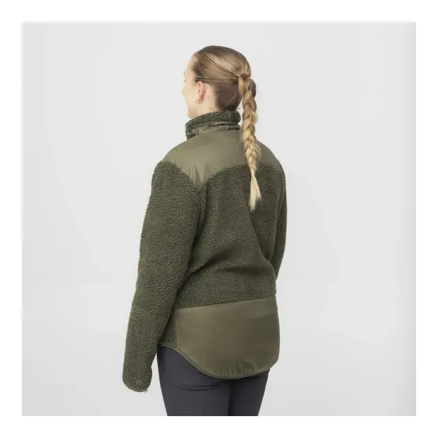 HeatX Heated Pile Fleece Unisex L Olive Green - Varme jakke - Batteri 