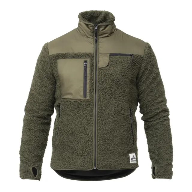 HeatX Heated Pile Fleece Unisex M Olive Green - Varme jakke - Batteri 