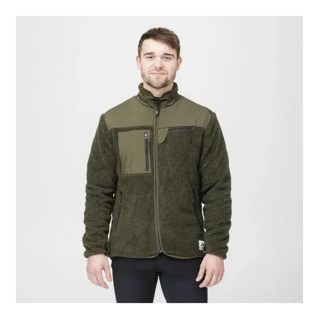 HeatX Heated Pile Fleece Unisex M Olive Green - Varme jakke - Batteri 