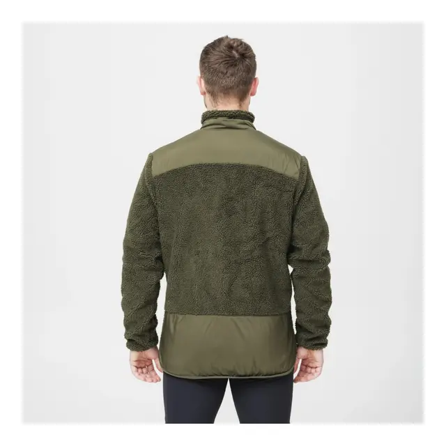 HeatX Heated Pile Fleece Unisex M Olive Green - Varme jakke - Batteri 