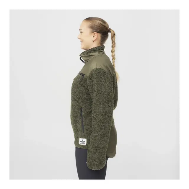 HeatX Heated Pile Fleece Unisex M Olive Green - Varme jakke - Batteri 