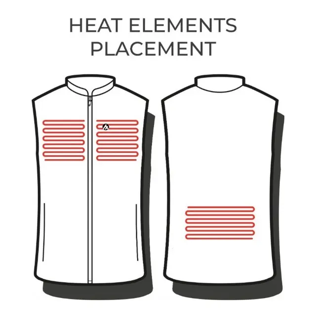 HEATX Inner Vest v2 L Navy/Sort- Batteri styrt varmevest 