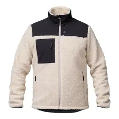 HEATX Hybrid Pile/Fleece Jakke Sand/Sort - Batteri styrt varmejakke