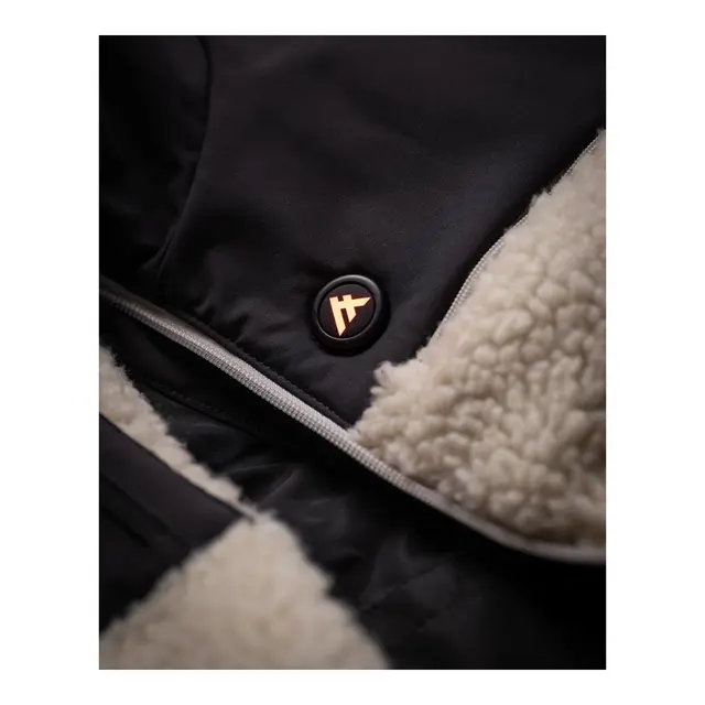 HEATX Hybrid Pile/Fleece Jakke M Sand/Sort - Batteri styrt varmejakke 