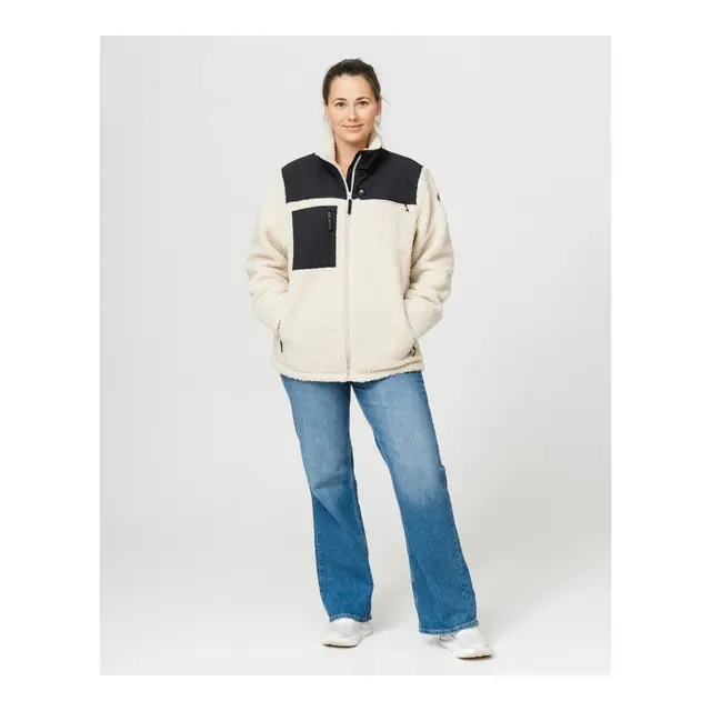 HEATX Hybrid Pile/Fleece Jakke M Sand/Sort - Batteri styrt varmejakke 