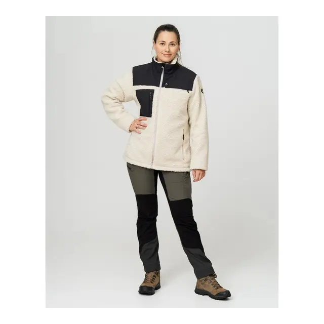 HEATX Hybrid Pile/Fleece Jakke M Sand/Sort - Batteri styrt varmejakke 