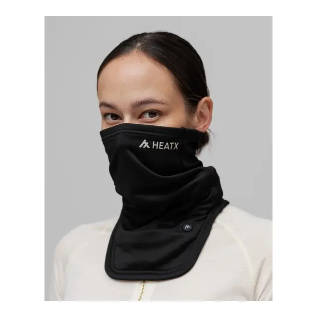 HeatX Nakke varmer - Buff - Sort Batteri drevet tubehals 