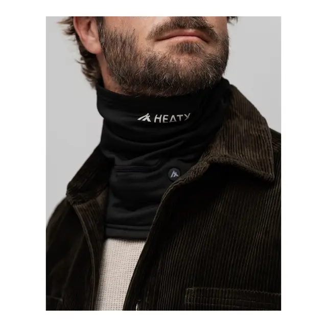 HeatX Nakke varmer - Buff - Sort Batteri drevet tubehals 