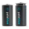 Pale Blue Li-Ion Oppladbar C Batteri 2 pack - lades med USB-C