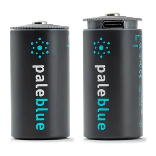 Pale Blue Li-Ion Oppladbar C Batteri 2 pack - lades med USB-C