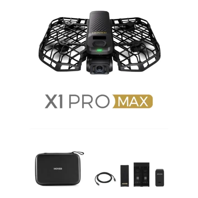 HoverAir X1 ProMax Basic Combo 8K film drone pakke 