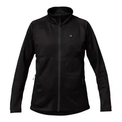 Heatx Heated Fleece Sweater Womens Black - varmejakke batteri