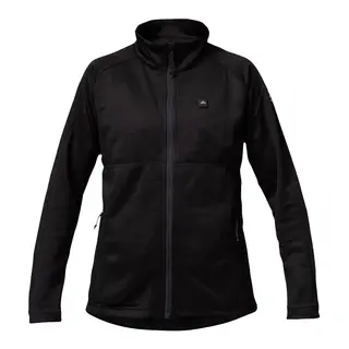 Heatx Heated Fleece Sweater Womens Black - varmejakke batteri