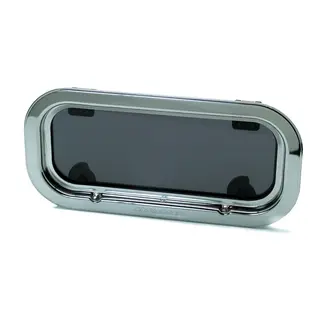 RUTGERSON Portlight Rektangul&#230;r 402x195x28 &#197;pningsbar, Forsterket glass