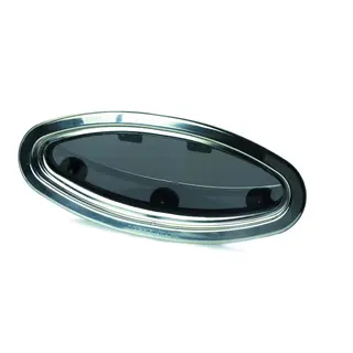 RUTGERSON Portlight Elipse, 450x195 mm &#197;pningsbar - Forsterket glass